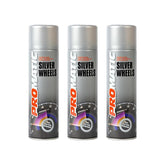3X Promatic Wheel Silver Spray Paint 500ml Spray Paint